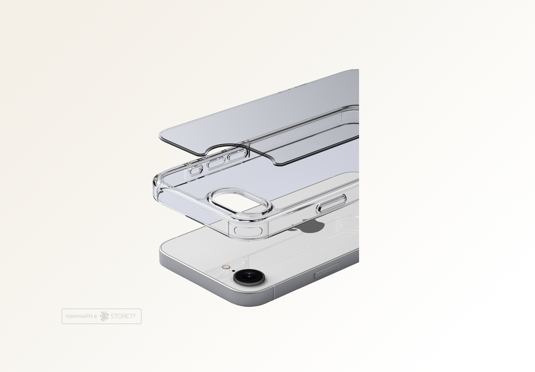 Чехол Gurdini Alba Series для iPhone 16е (Прозрачный)