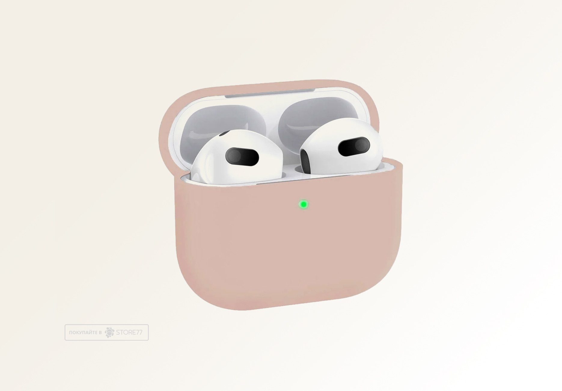 Чехол силиконовый для наушников Apple AirPods 3 (Розовый песок)