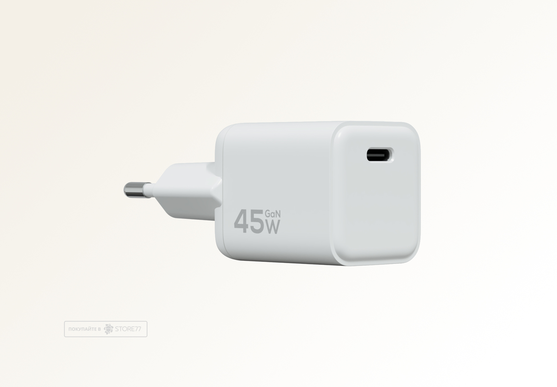 Сетевое зарядное устройство Magssory Nano 45W GaN USB-C (Белое)