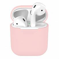 Чехол для Apple AirPods 2 силиконовый (Розовый песок)