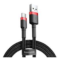 Кабель Baseus Cafule USB-A - USB-C 1m (Черный)