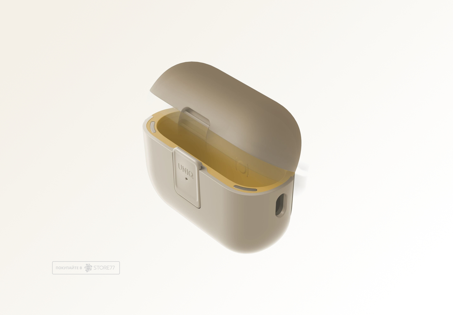 Чехол Uniq для Airpods Pro 2 Clyde (Бежевый/Желтый)