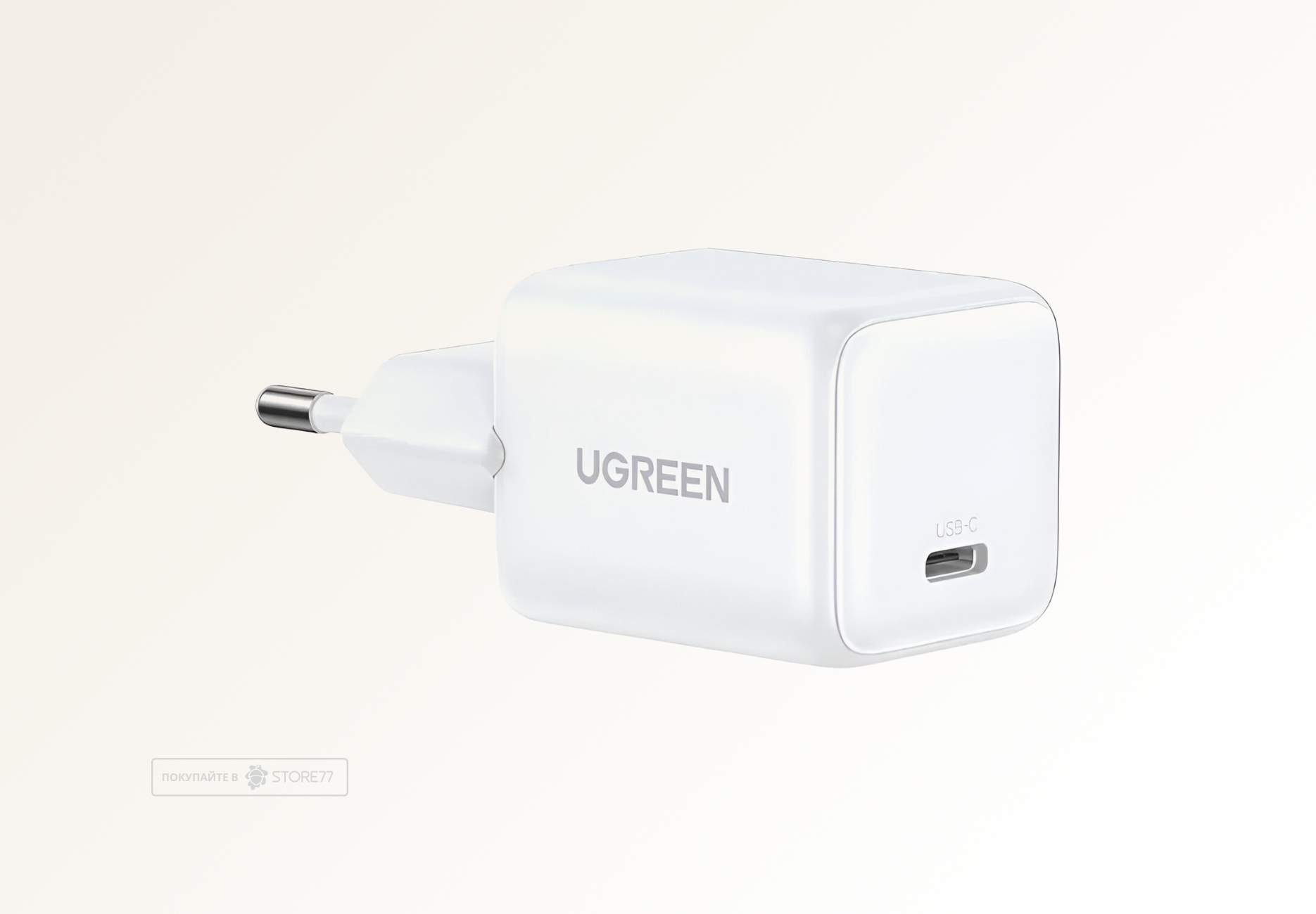 Сетевое зарядное устройство UGREEN X513 30W GaN USB-C (Белое)