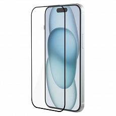 Защитное стекло Bravo Style для iPhone 15 6D Full Screen (С черной рамкой)