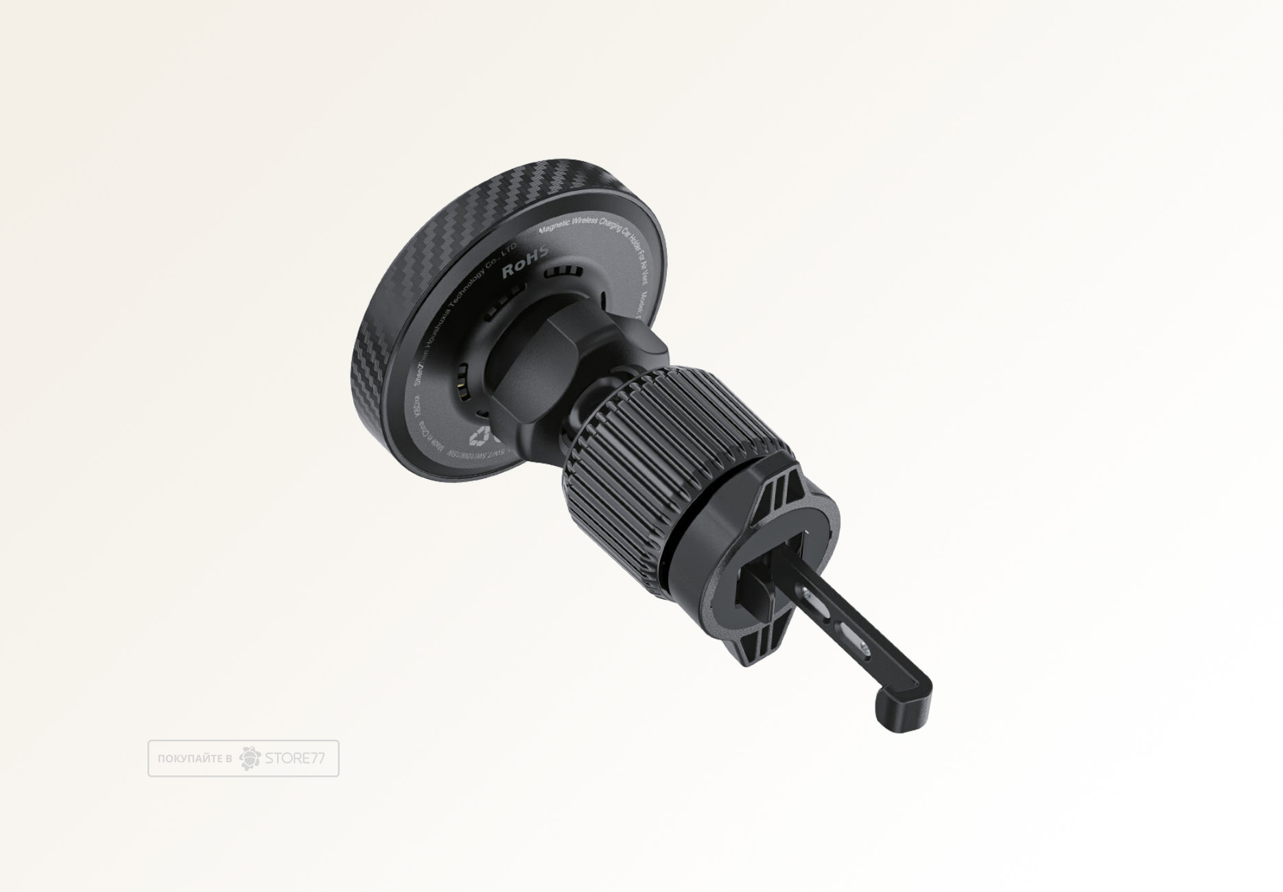 Автомобильный держатель ACEFAST D33 Magnetic Wireless Qi2 Charger 15W с MagSafe (Черный)