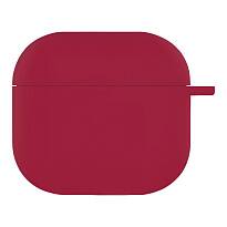 Чехол силиконовый для наушников Apple AirPods 4 (Красный)
