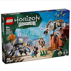 Конструктор LEGO Icons 77037 Horizon. Элой и Варл сражаются с ракушечником и пилозубом