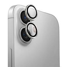 Защитное стекло на камеру Uniq для iPhone 16/16 Plus Optix AluGuard (Silver)