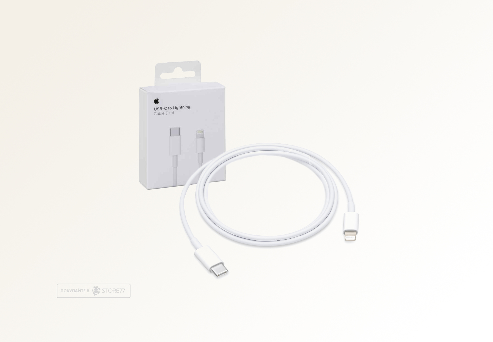 Кабель Apple USB-C - Lightning Cable 1.0m (Белый)