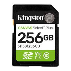 Карта памяти Kingston Canvas Select Plus SD 256 ГБ, 150 МБ/с, Class 10
