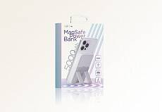 Внешний аккумулятор VLP Magsafe PowerBank 5000 mAh, 3A, USB-C (Белый)