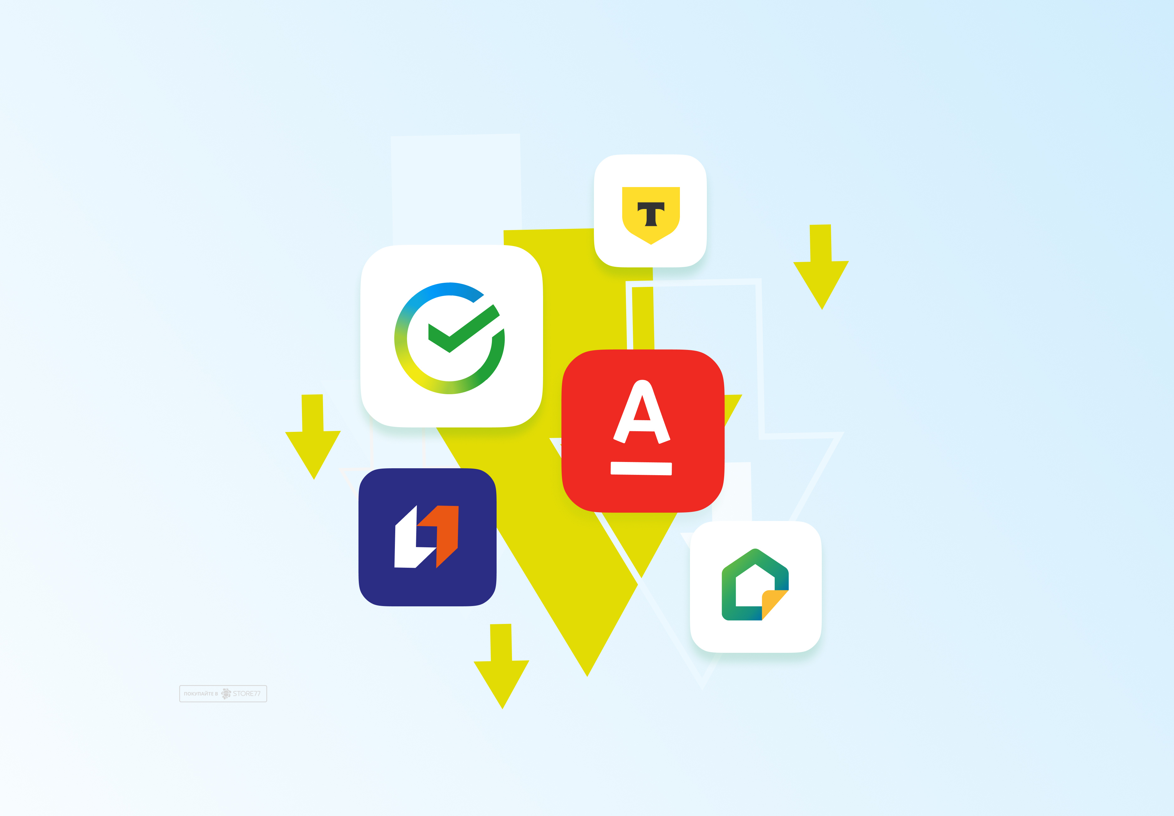 Пакет банковских приложений (Альфа,Сбер,Т-Банк,ПСБ,ДомКлик)