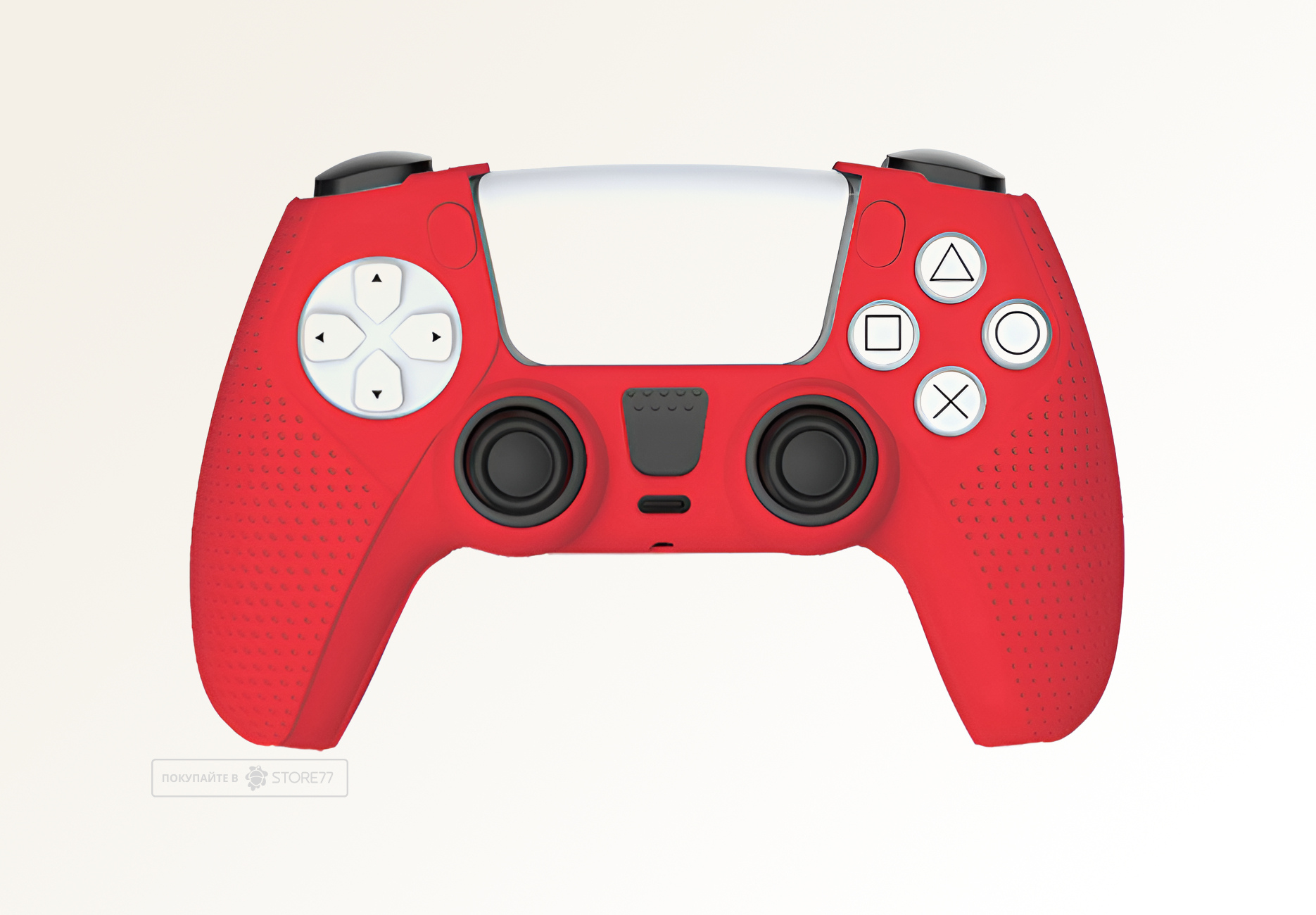 Силиконовый чехол DOBE для геймпада DualSense for PS5 усиленный (Красный)