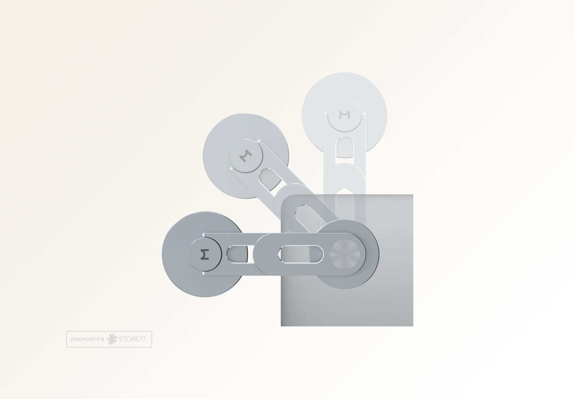 Держатель для телефона на Macbook Magssory Flex (Графит)