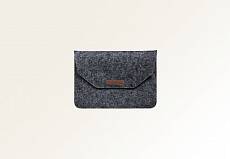 Чехол-конверт Gurdini для Macbook 13”-14”, войлочный (Черный)