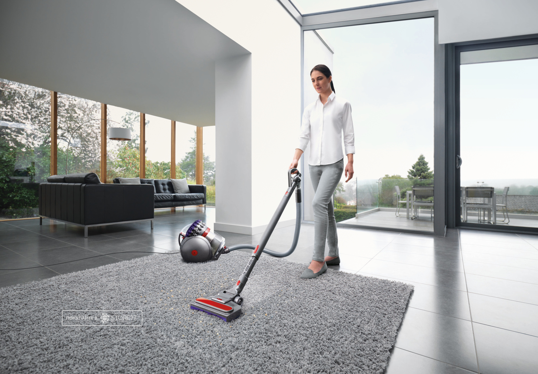 Пылесос Dyson Cinetic Big Ball Parquet 2 (Серый/Фиолетовый) Вилка EU