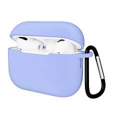 Чехол Gurdini Soft Touch для Airpods Pro 3 с карабином (Сиреневый)