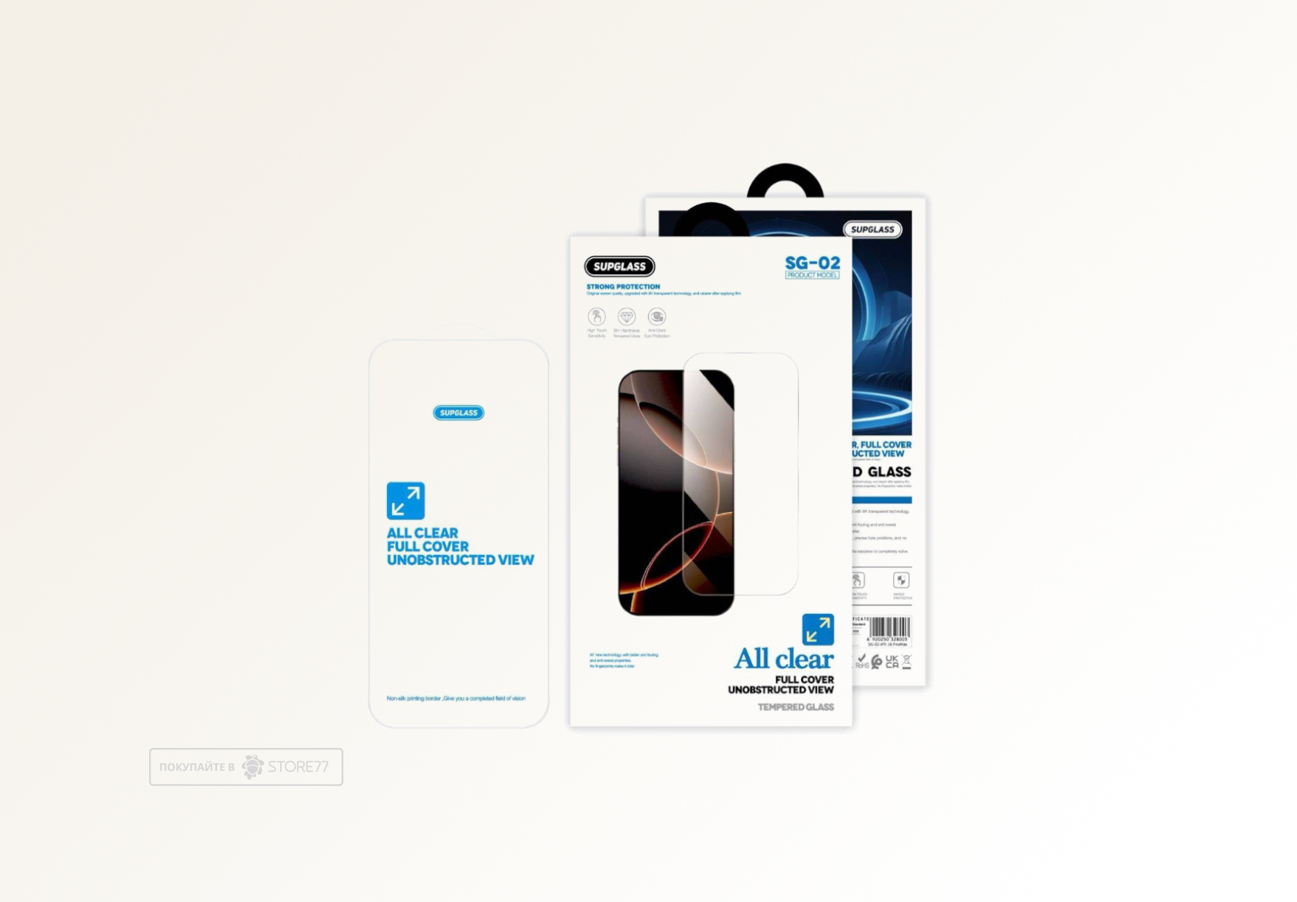 Защитное стекло Supglass для iPhone Air (Без рамки)