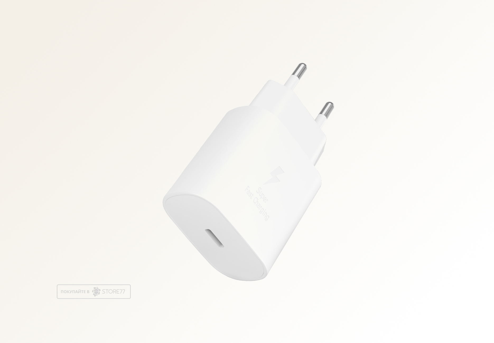 Сетевое зарядное устройство VLP 25Вт USB-C, PD, PPS (Белый)