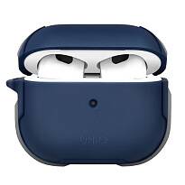 Чехол Uniq для Airpods 3 Valencia с карабином (Синий)