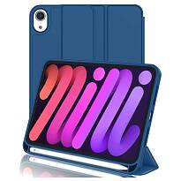 Чехол Classic Case для iPad mini (2021/2024) с отсеком для стилуса (Темно-синий)