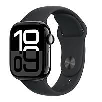 Часы Apple Watch Series 10 42mm Jet Black Aluminium Case, Sport Band (Black) M/L