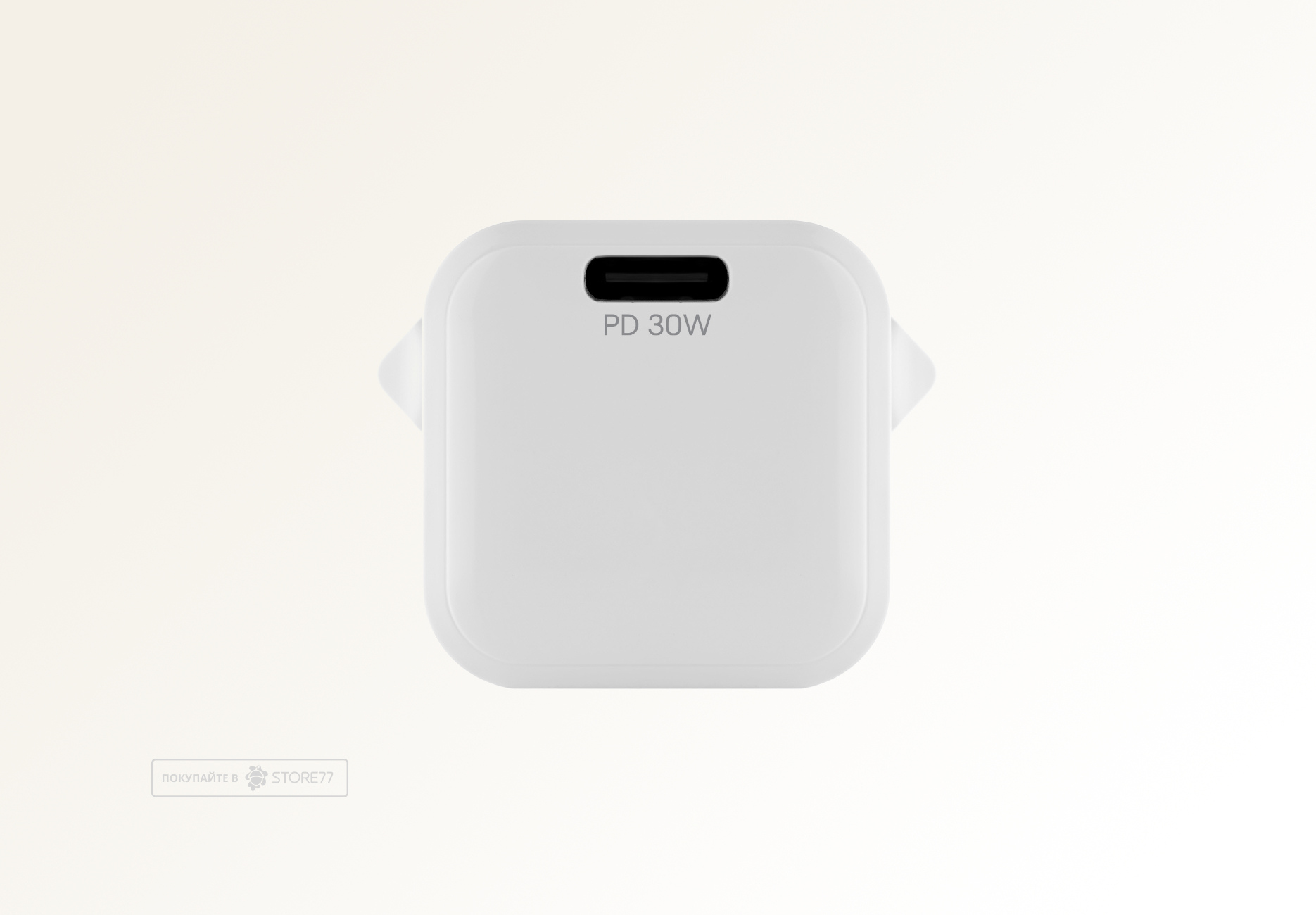 Сетевое зарядное устройство uBear Pulse Pro 30W GaN USB-C (Белое)