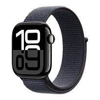 Часы Apple Watch Series 10 42mm Jet Black Aluminium Case, Sport Loop (Ink)
