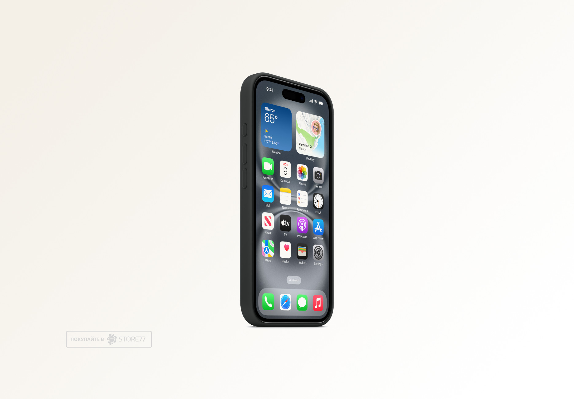 Чехол Protect для iPhone 16 Magsafe Silicon Case Button (Black)