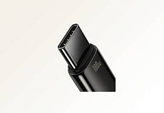 Кабель Baseus Tungsten Gold USB-A - USB-C, 100W, 1m (Черный)