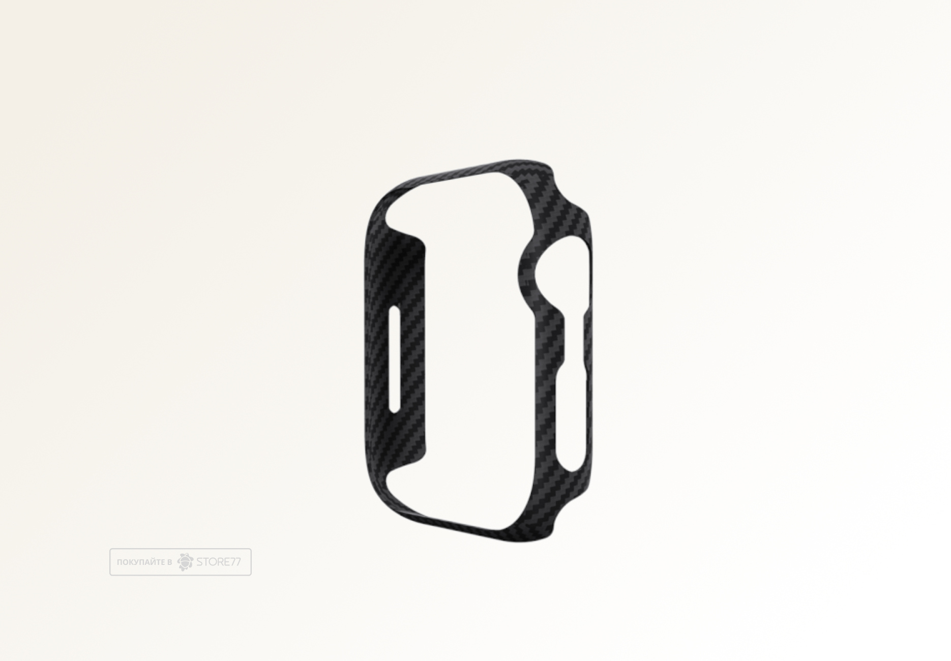 Чехол Pitaka Air Case для Apple Watch 45мм (Чёрно-серый)