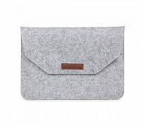 Чехол-конверт Gurdini для Macbook 13”-14”, войлочный (Серый)