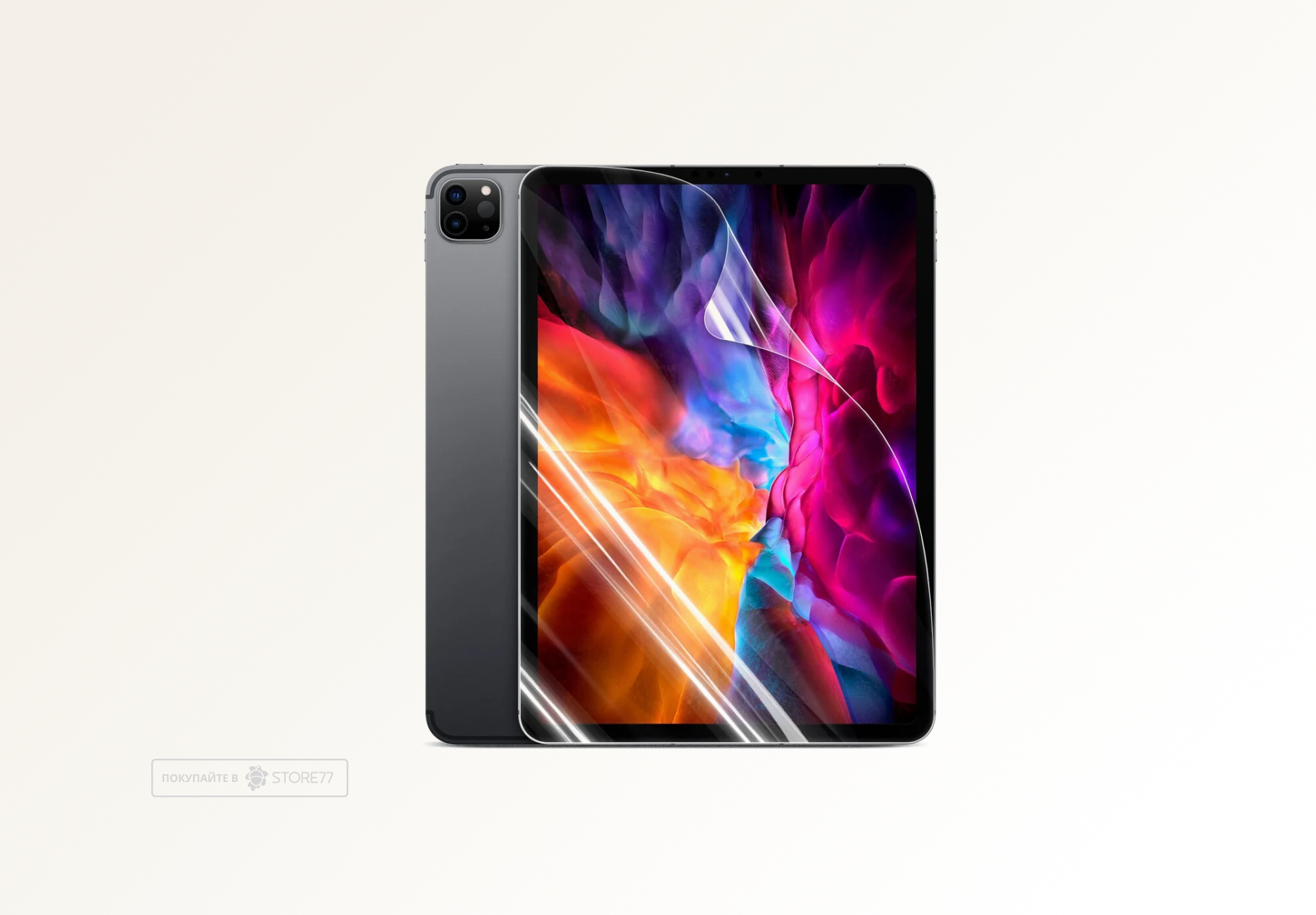 Защитная пленка для планшета Apple iPad Pro 12.9" (Глянцевая)