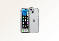 Чехол Gurdini Alba Series для iPhone 15 (Прозрачный)
