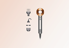 Фен Dyson Supersonic HD07 (Яркий никель/Медный) Вилка EU