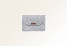 Чехол-конверт Gurdini для Macbook 13”-14”, войлочный (Серый)