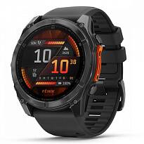 Умные часы Garmin FENIX 8 51mm Amoled Slate Gray with Black Silicone Band