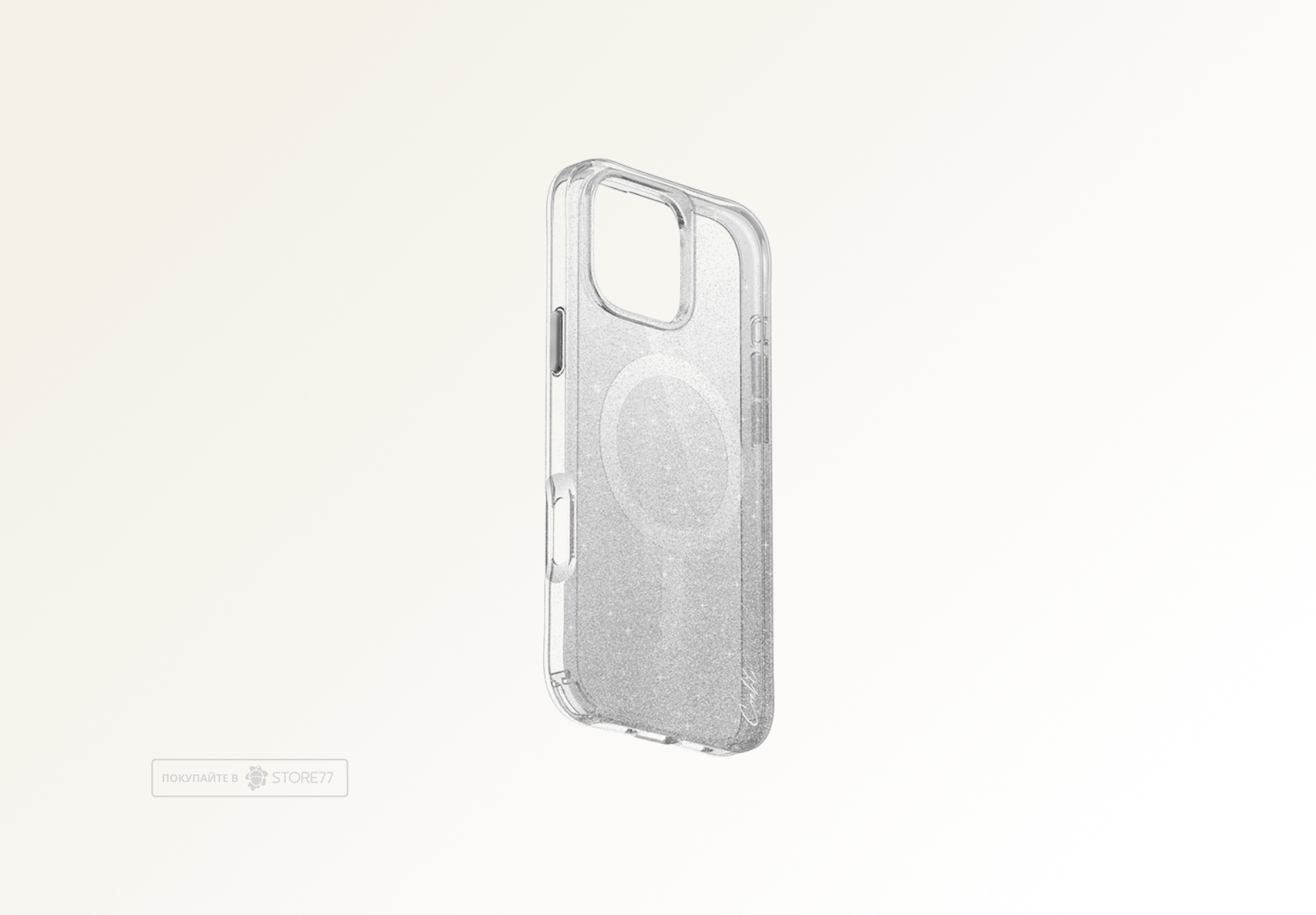 Чехол Uniq для iPhone 16 COEHL Lumino Sparkling с Magsafe (Серебристый)