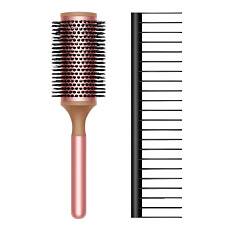 Расческа-брашинг Dyson Round Brush + Detangling Comb (Pale Rose/Black)