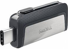 Флешка SanDisk ULTRA DUAL 256GB USB3.1/TYPE-C (Черный)