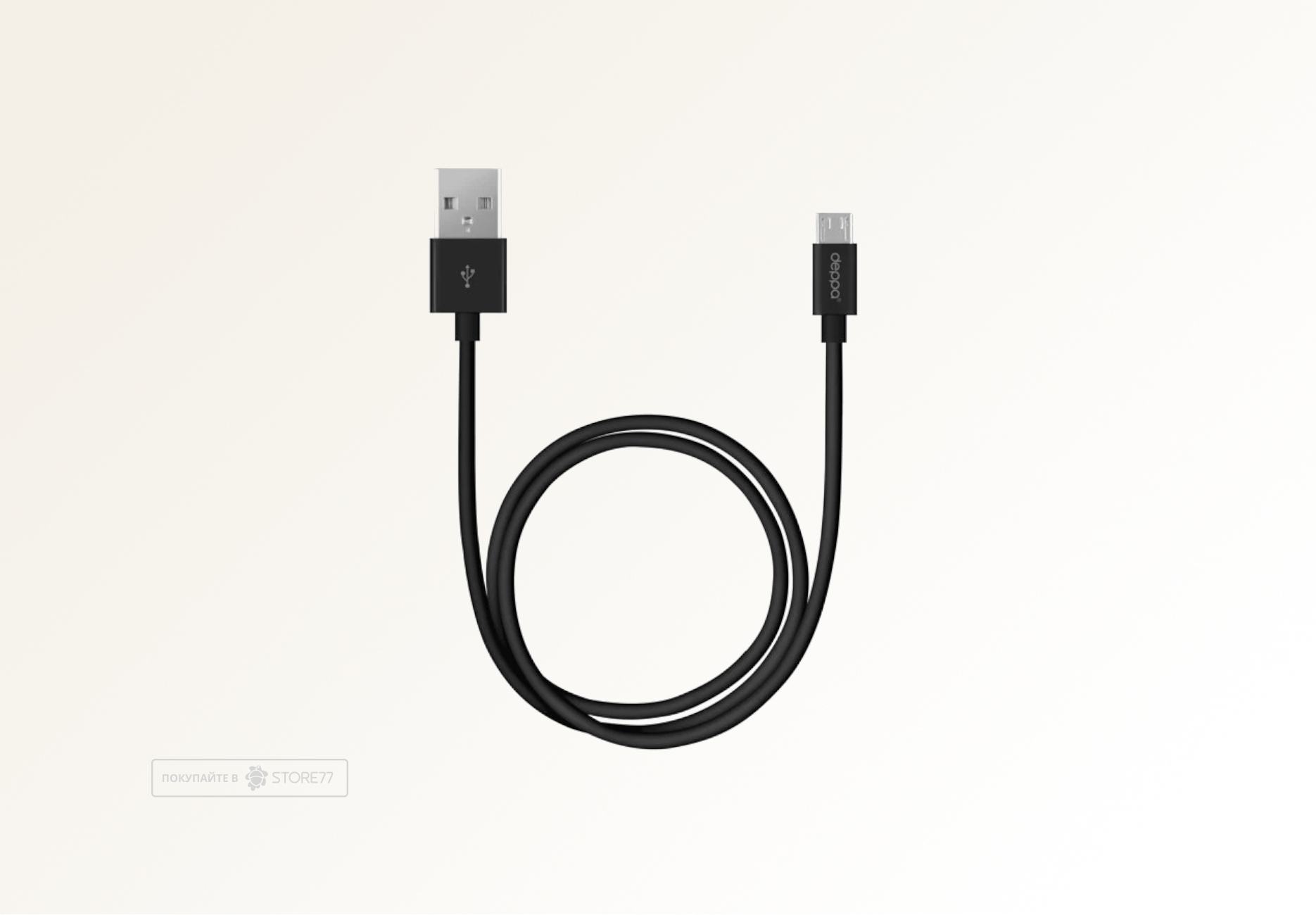 Кабель Deppa USB-A to micro-USB 1.2m (Черный)