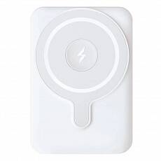 Внешний аккумулятор VLP Dual Magsafe PowerBank для Apple iPhone/Apple Watch, 5000 mAh, 3A, USB-C (Белый)