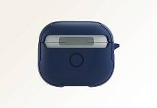 Чехол Uniq для Airpods 3 Valencia с карабином (Синий)