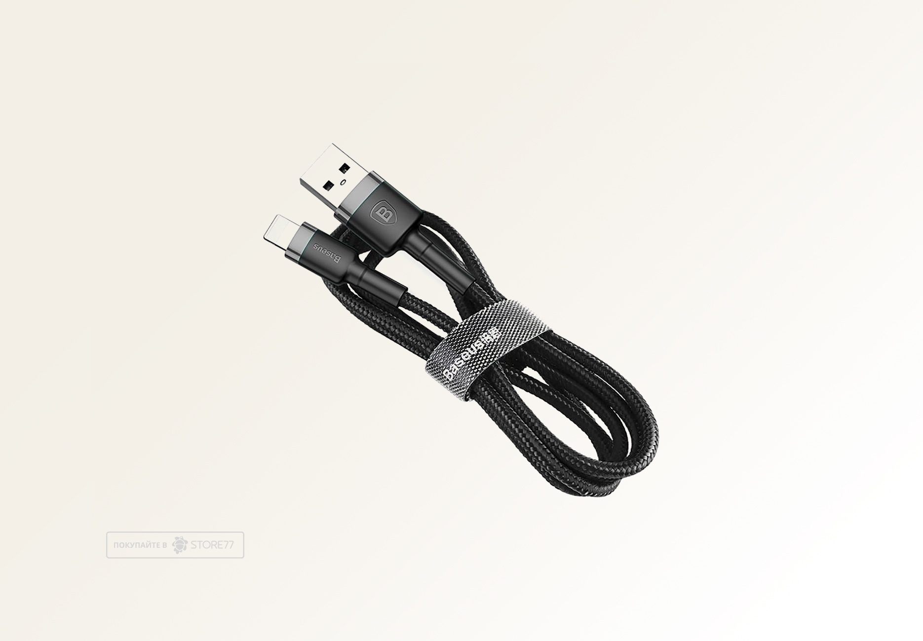 Кабель Baseus Kevlar USB-A - Lightning Cable 0.5m (Черный)