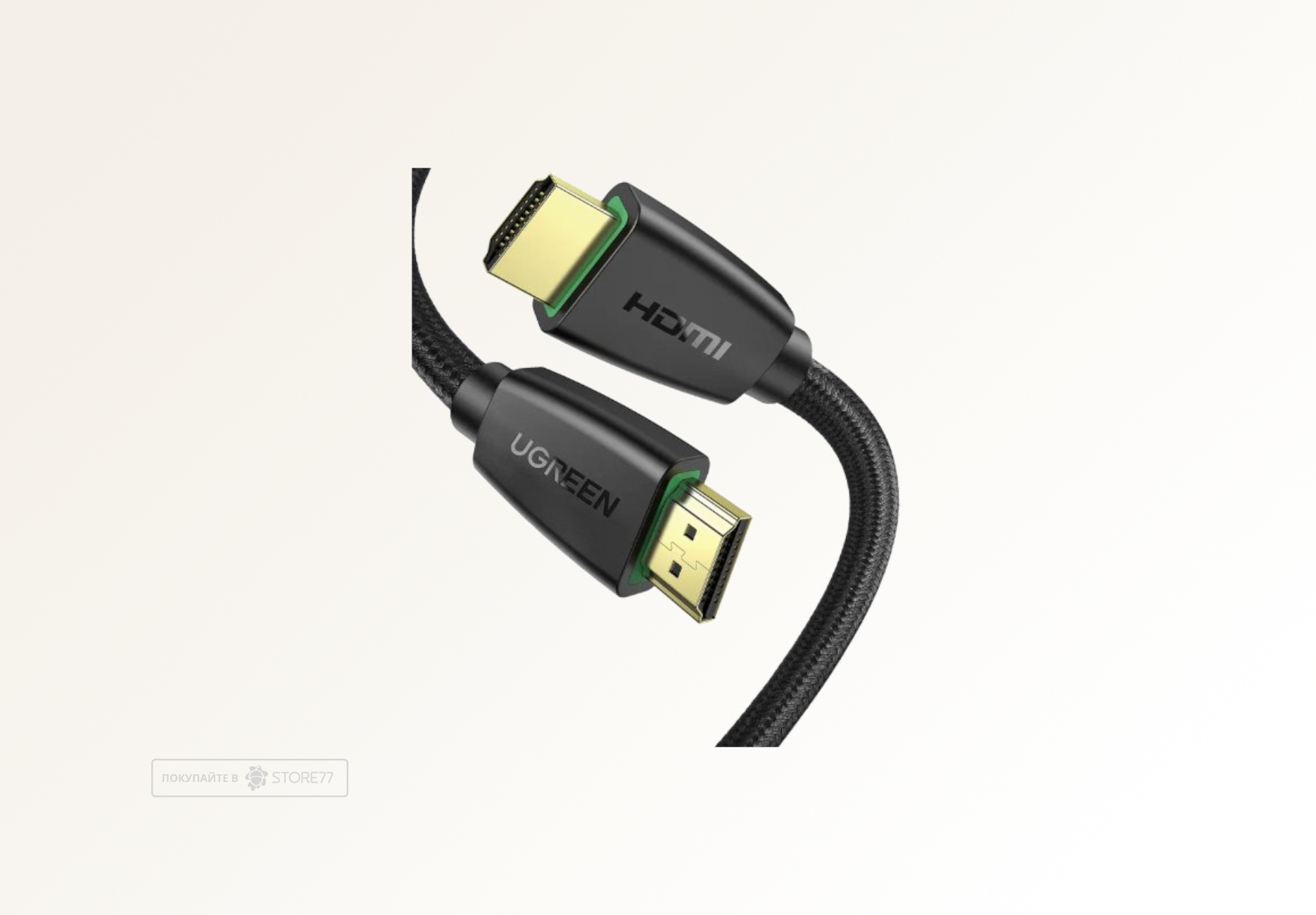 Кабель UGREEN HD118 Braided HDMI to HDMI 3м (Черный)
