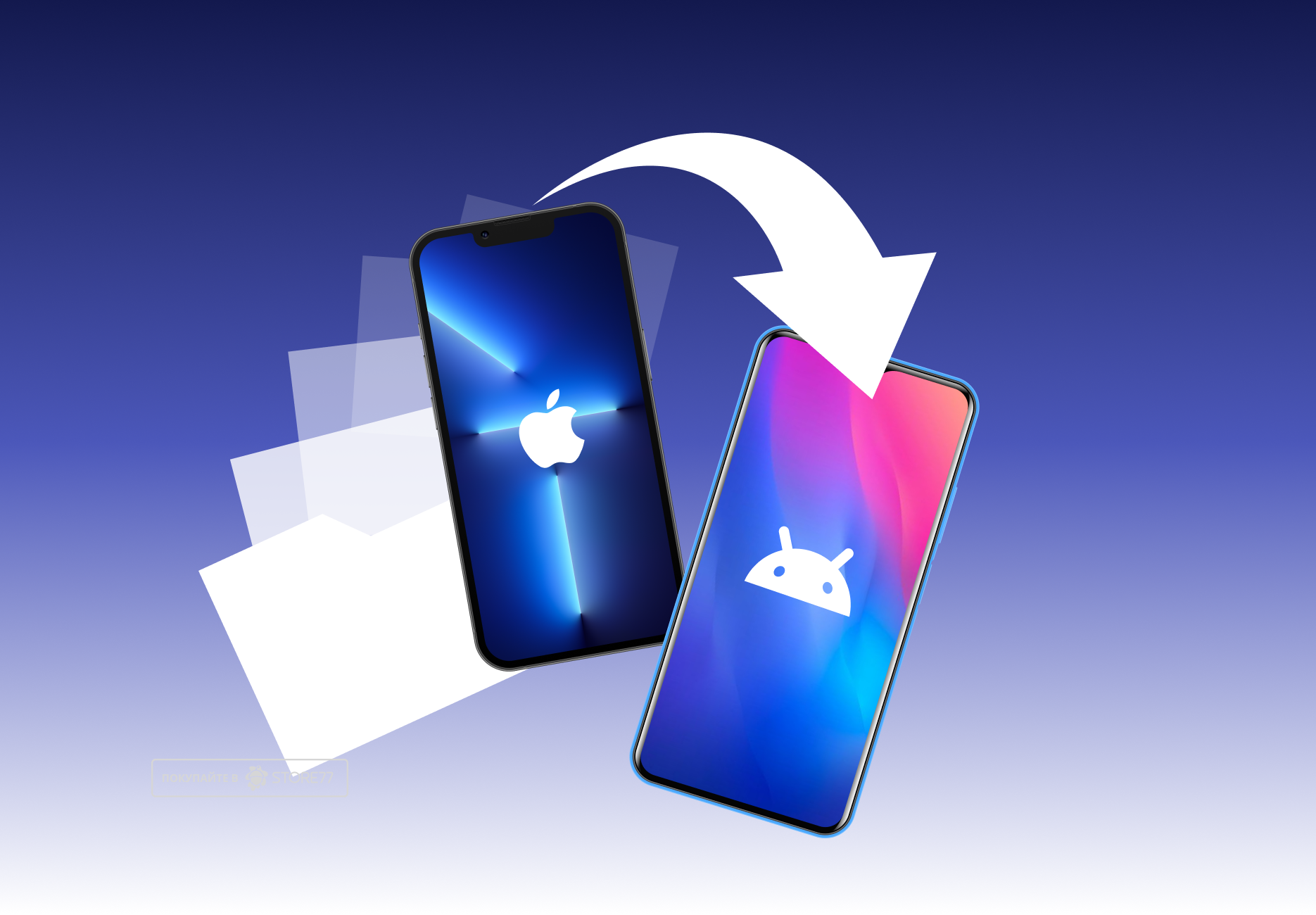 Перенос данных до 50gb на Android с iOS