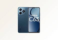 Телефон Realme C63 8/256Gb (Кожаный синий)