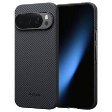 Чехол Pitaka Twill Ultra-Slim Case для Google Pixel 10/10 Pro (Черно-серый)