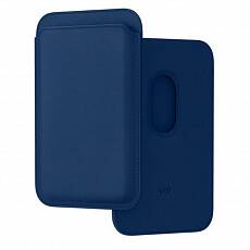 Картхолдер VLP Magnetic Wallet из эко-кожи с MagSafe (Темно-синий)