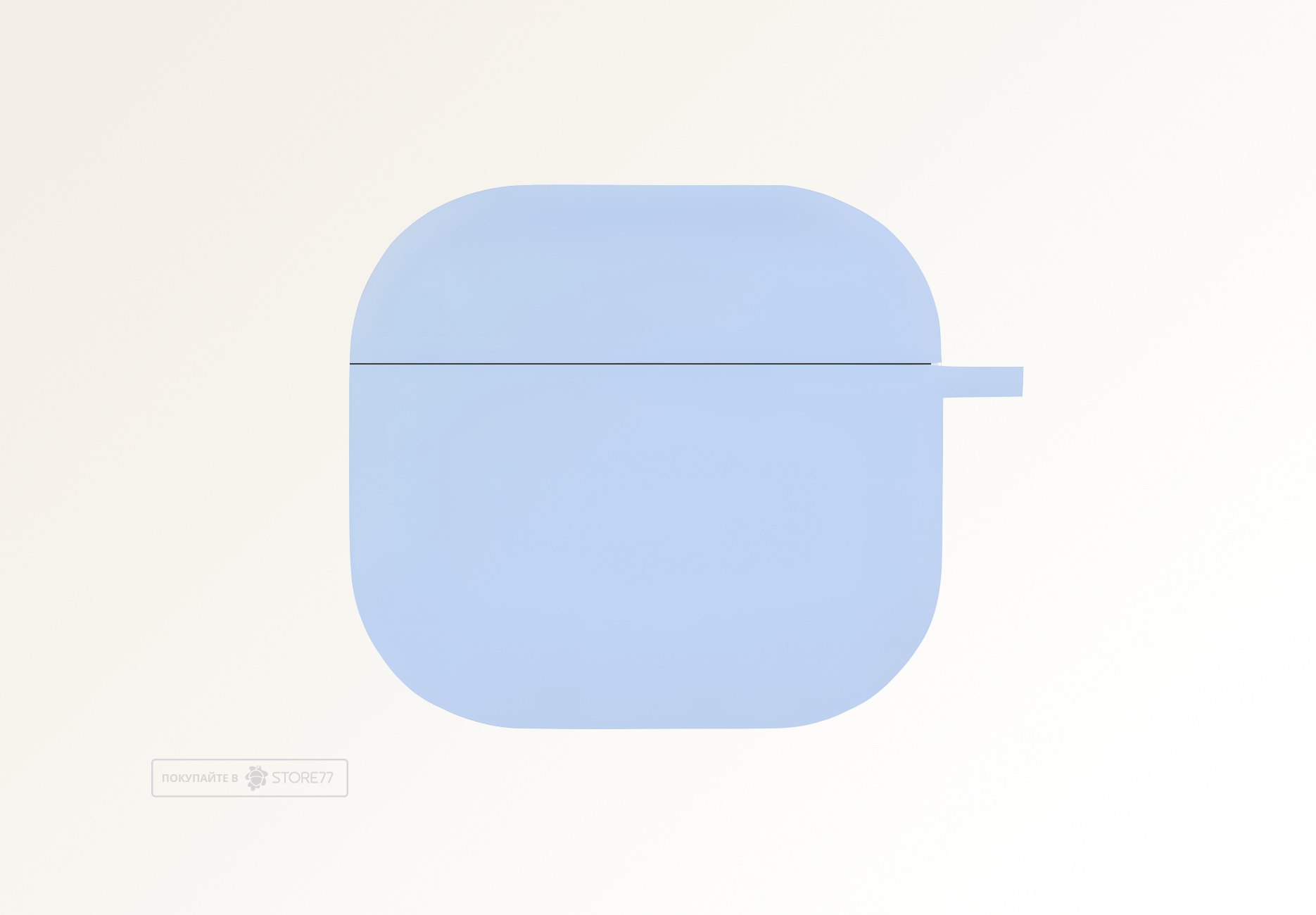 Чехол силиконовый для наушников Apple AirPods 4 (Голубой)